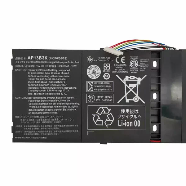 Baterai Laptop Original ACER AP13B3K - Image 3