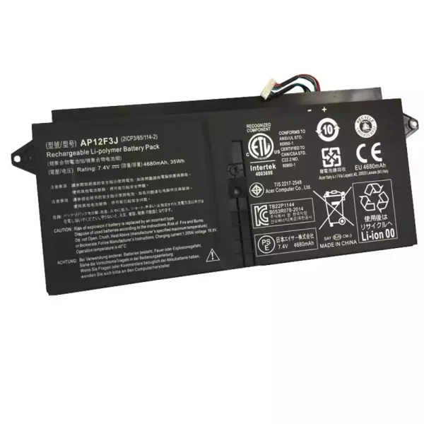 Baterai Laptop Original ACER AP12F3J