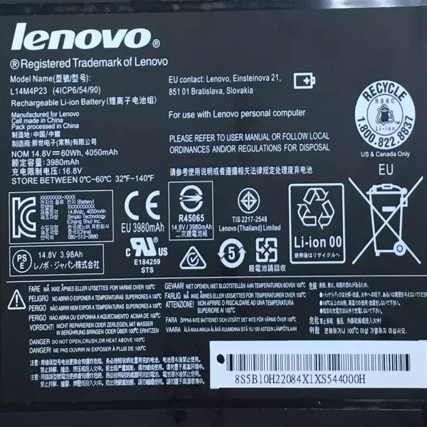 Baterai Laptop Original LENOVO L14M4P23 - Image 3