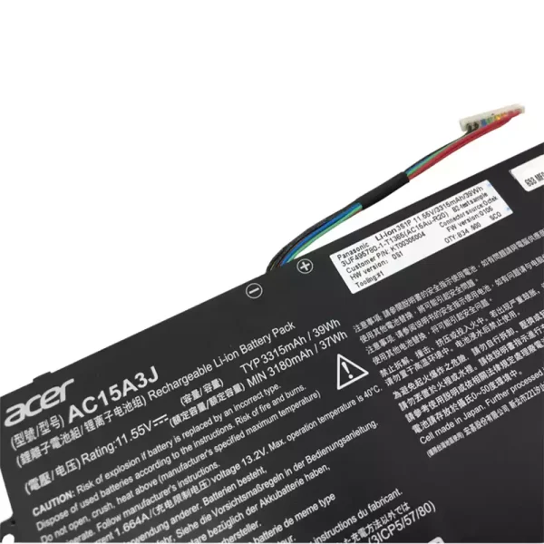 Baterai Laptop Original ACER AC15A3J - Image 3