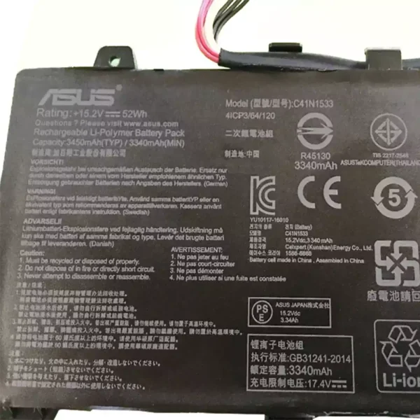 Baterai Laptop Original ASUS C41N1533 - Image 3