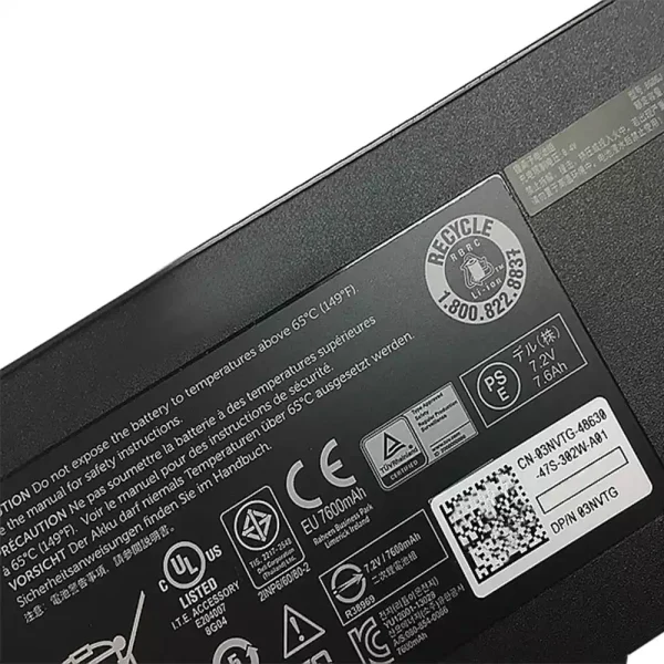 Baterai Laptop Original DELL 8G8GJ - Image 4