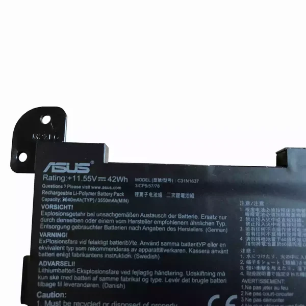 Baterai Laptop Original ASUS C31N1637 - Image 3