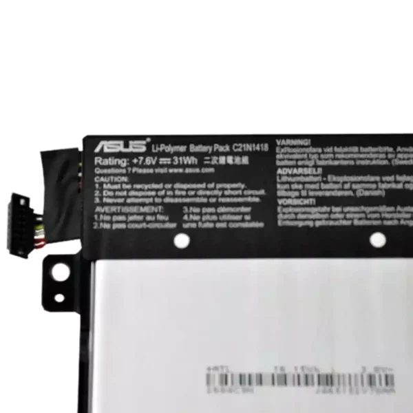 Baterai Laptop Original ASUS C21N1418 - Image 3