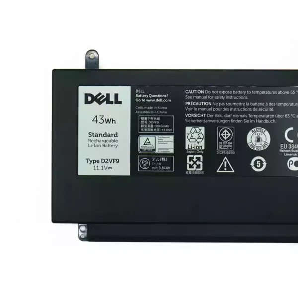 Baterai Laptop Original DELL D2VF9 - Image 3