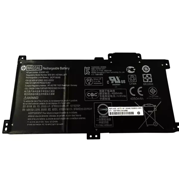 Baterai Laptop Original HP WA03XL