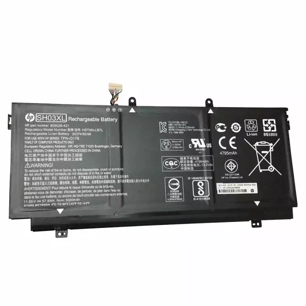 Baterai Laptop Original HP SH03XL