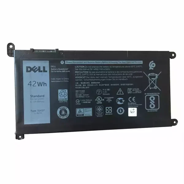 Baterai Laptop Original DELL 51KD7