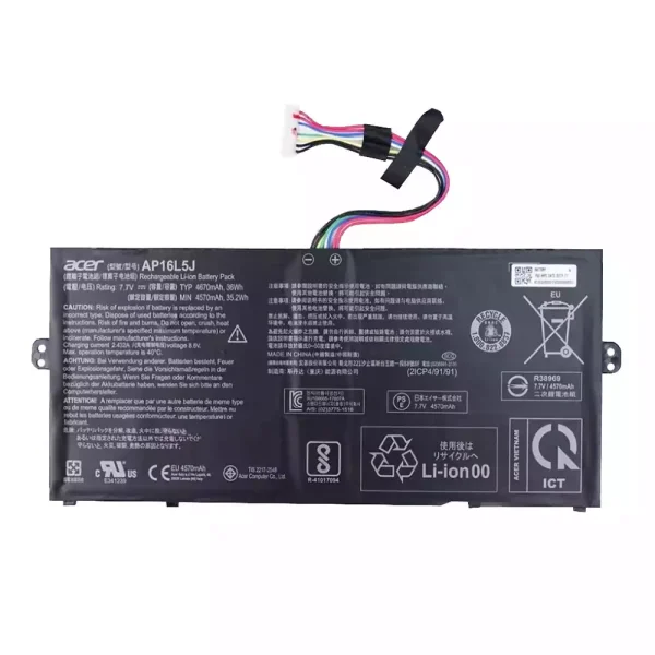 Baterai Laptop Original ACER AP16L5J