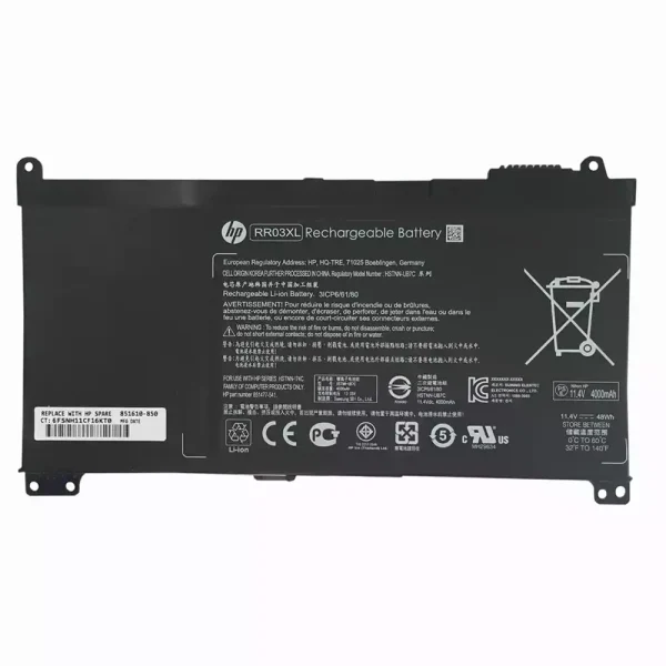 Baterai Laptop Original HP RR03XL