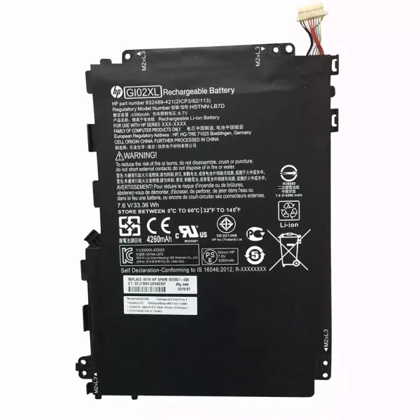 Baterai Laptop Original HP Pavilion x2 12-b020nr