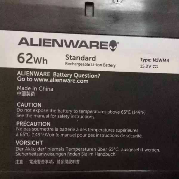 Baterai Laptop Original DELL Alienware 13 R2 - Image 3