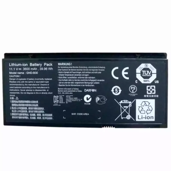 Baterai Laptop Original GIGABYTE GND-B30