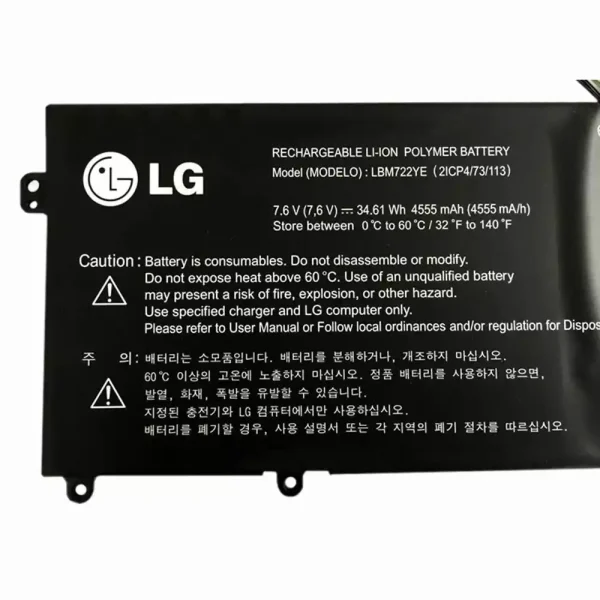 Baterai Laptop Original LG 14ZD960-GX5GK - Image 2