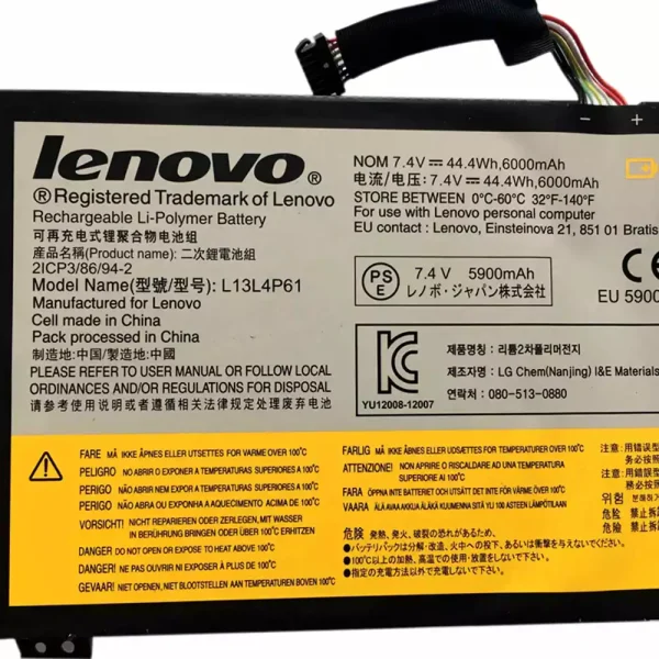 Baterai Laptop Original LENOVO L13L4P61,L13M4P61 - Image 3