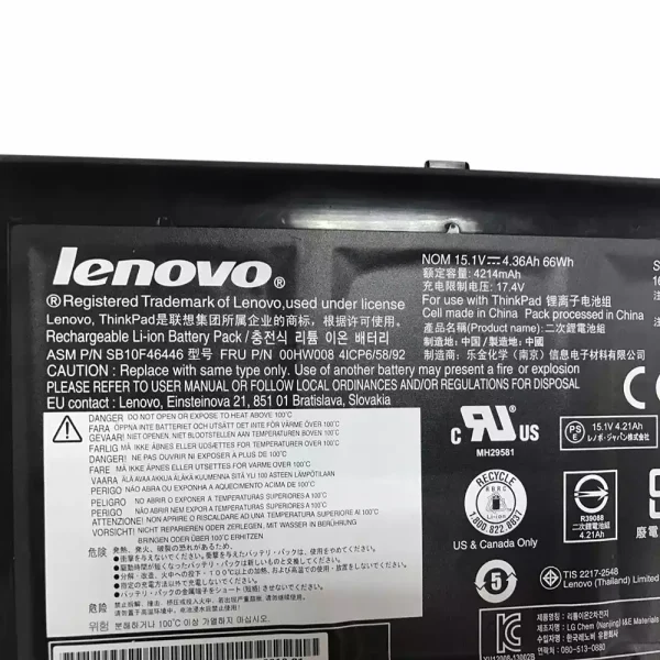 Baterai Laptop Original LENOVO ThinkPad YOGA 15 - Image 3