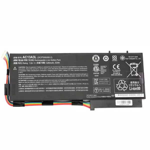 Baterai Laptop Original ACER AC13A3L