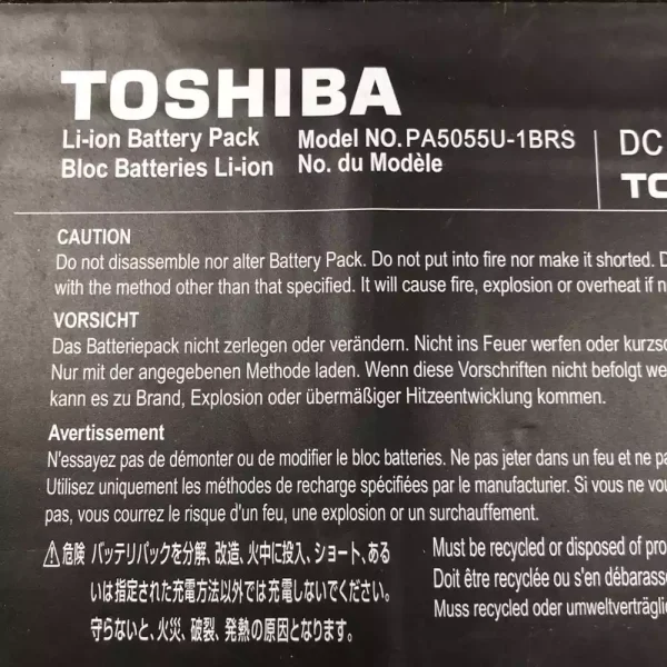 Baterai Laptop Original TOSHIBA PA5055U-1BRS - Image 3