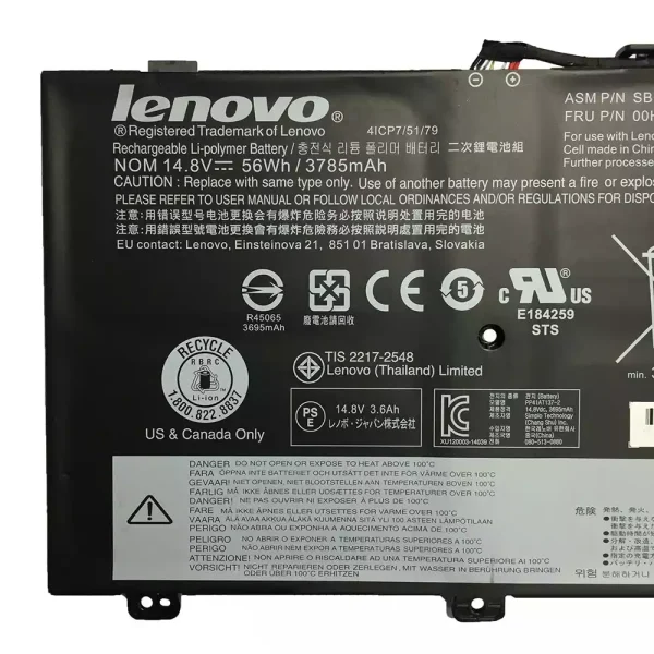 Baterai Laptop Original LENOVO ThinkPad S3 Yoga 14 - Image 3