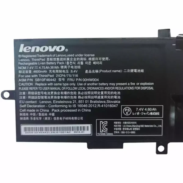 Baterai Laptop Original LENOVO Thinkpad Helix 2 - Image 3