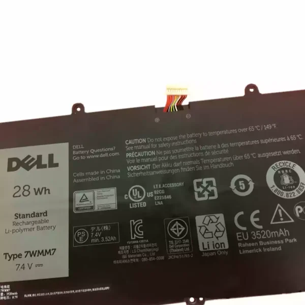 Baterai Laptop Original DELL 7WMM7 - Image 3