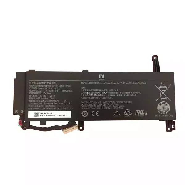 Baterai Laptop Original XIAOMI Mi Gaming G15B01W