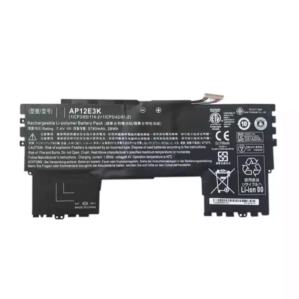 Baterai Laptop Original ACER AP12E3K