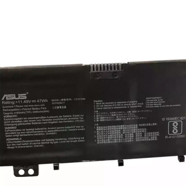 Baterai Laptop Original Asus C31N1636 - Image 3