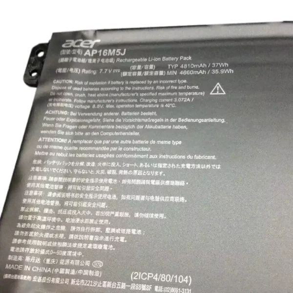 Baterai Laptop Original Acer AP16M5J - Image 3