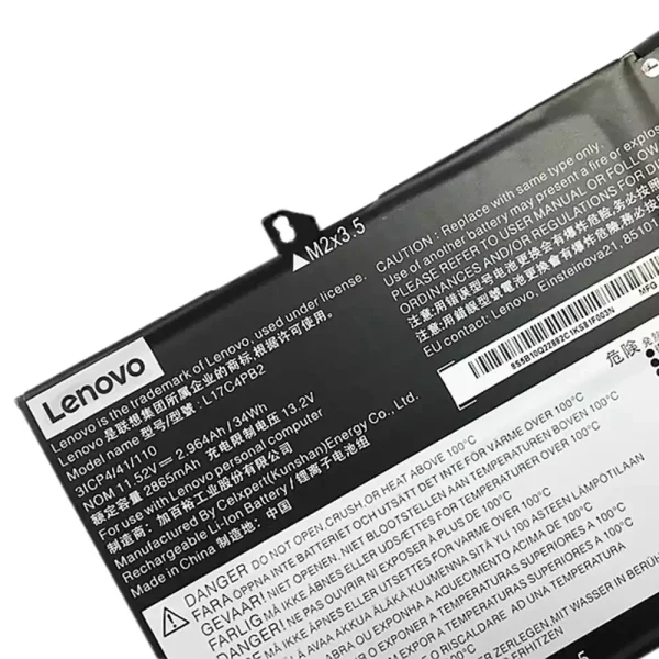 Baterai Laptop Original LENOVO L17C4PB2,L17M4PB2 - Image 3