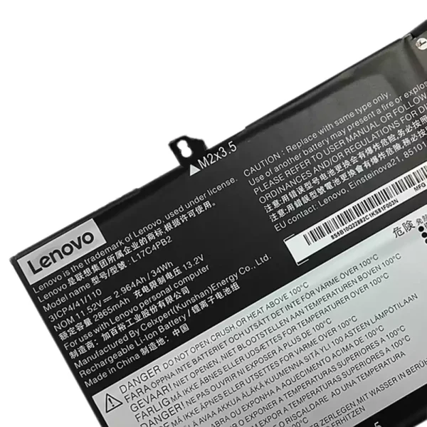 Baterai Laptop Original LENOVO L17C4PB2,L17M4PB2 - Image 4