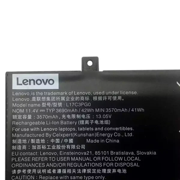 Baterai Laptop Original LENOVO L17C3PG0,5B10Q38232 - Image 3