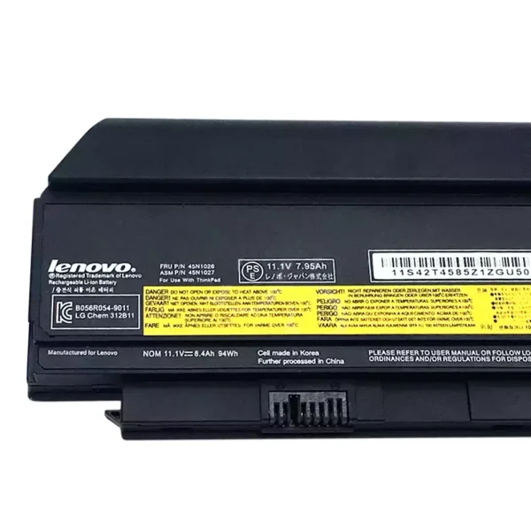 Baterai Laptop Original LENOVO 45N1027,45N1026 - Image 4