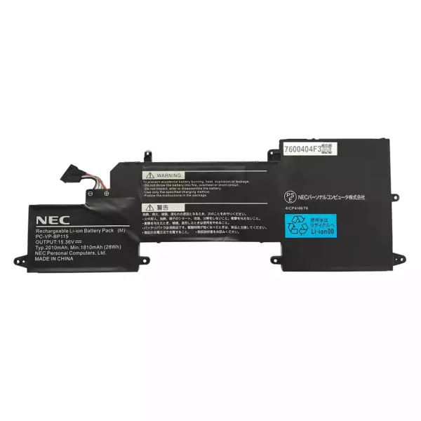 Baterai Laptop Original NEC PC-VP-BP115