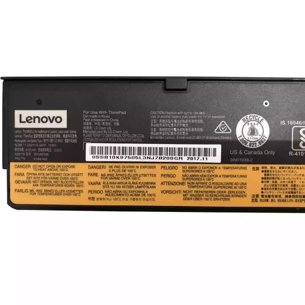 Baterai Laptop Original LENOVO Thinkpad T470,Thinkpad T480,Thinkpad T570,Thinkpad T580 - Image 2