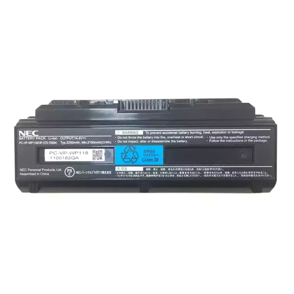 Baterai Laptop Original NEC PC-VP-WP118,OP-570-76994