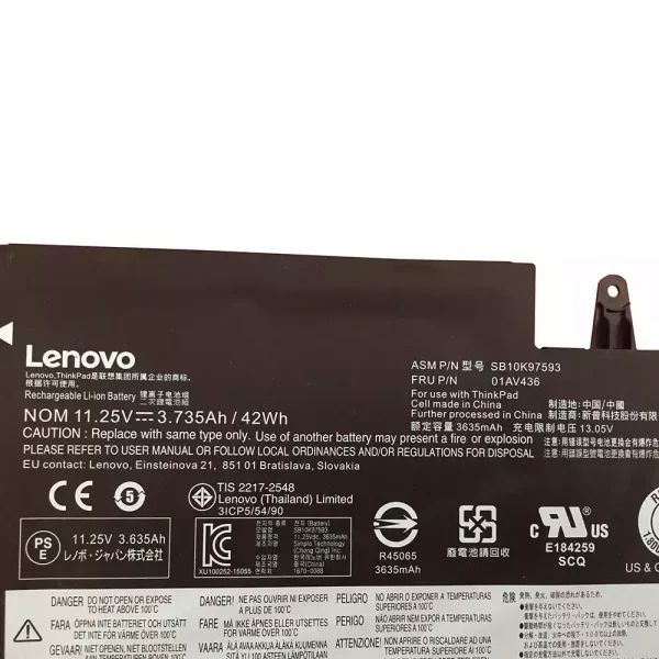 Baterai Laptop Original LENOVO ThinkPad 13 Gen 2 - Image 3