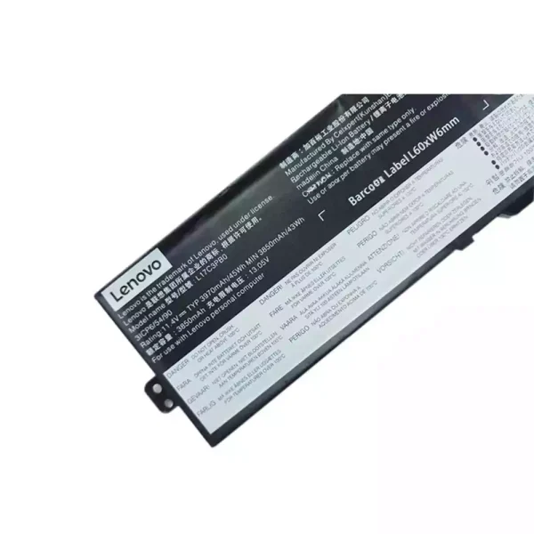 Baterai Laptop Original LENOVO L17C3PB0 - Image 3