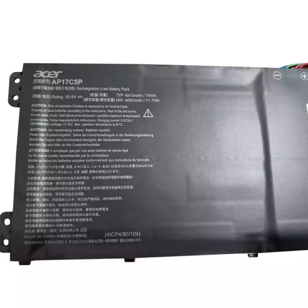 Baterai Laptop Original ACER AP17C5P - Image 2