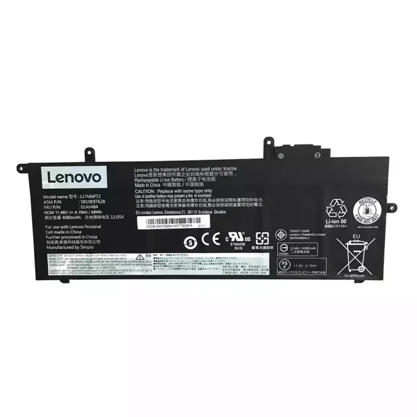 Baterai Laptop Original LENOVO L17M6P72,01AV484,SB10K97628