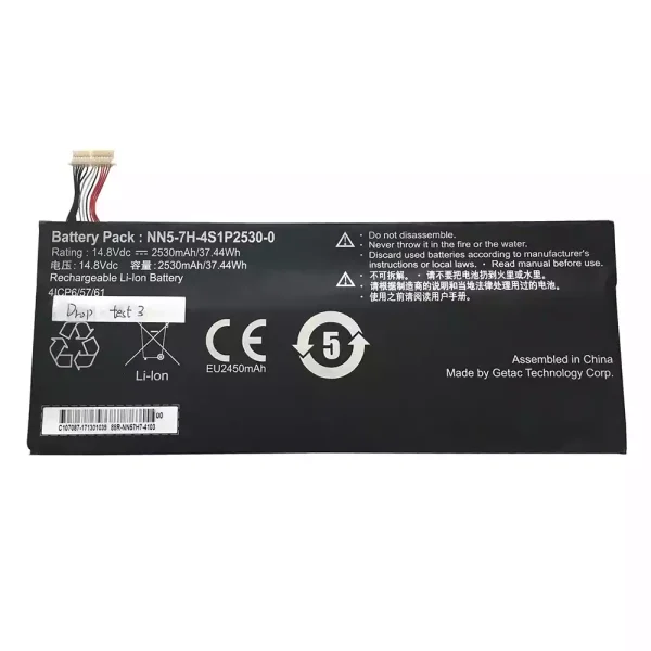 Baterai Laptop Original Getac NN5-7H-4S1P2530-00