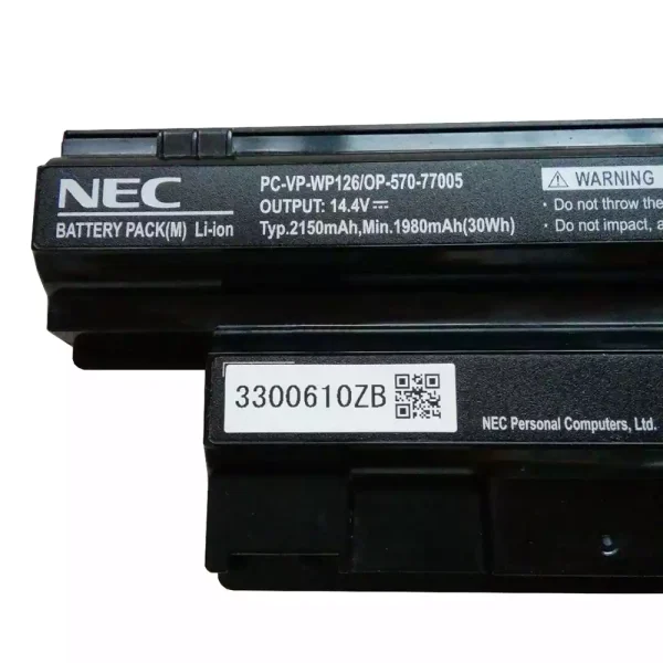 Baterai Laptop Original NEC PC-VP-WP126,OP-570-77005 - Image 3