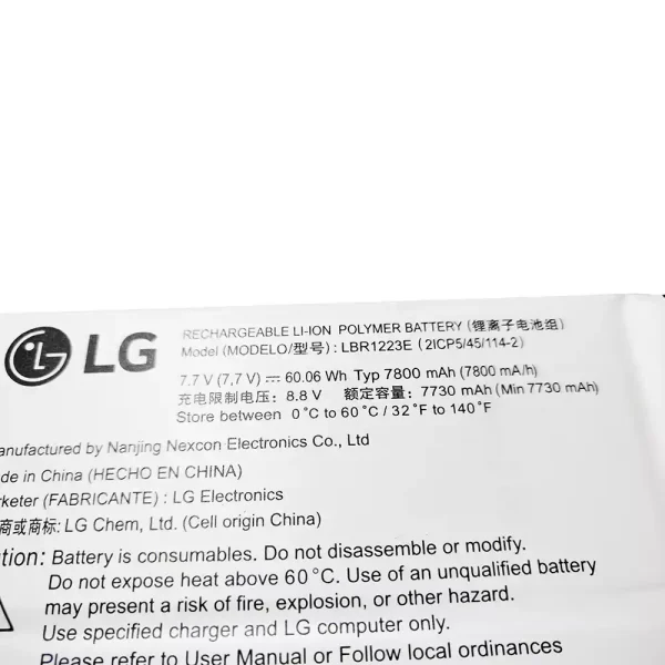 Baterai Laptop Original LG LBR1223E - Image 3