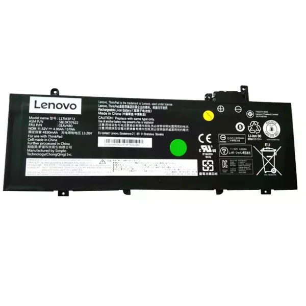 Baterai Laptop Original LENOVO L17M3P72