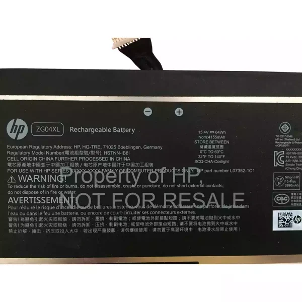 Baterai Laptop Original HP ZG04XL - Image 3