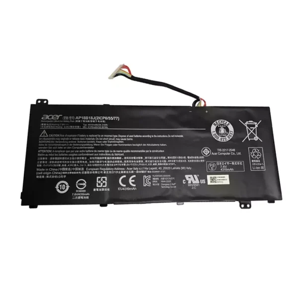 Baterai Laptop Original ACER AP18B18J