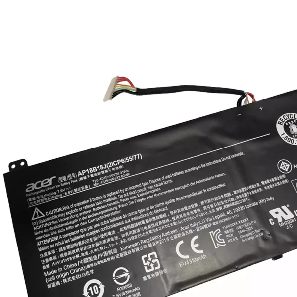 Baterai Laptop Original ACER AP18B18J - Image 3