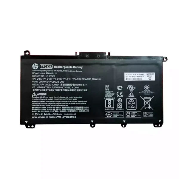 Baterai Laptop Original HP TF03XL