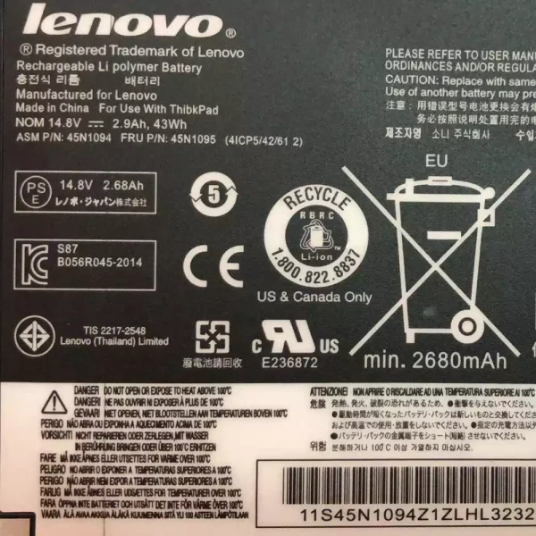 Baterai Laptop Original LENOVO S230U - Image 3