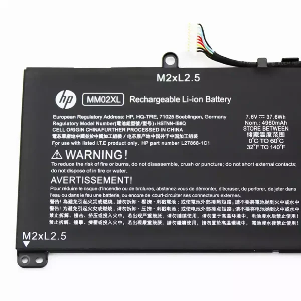 Baterai Laptop Original HP L28076-005,L27868-1C1,L27868-2D1 - Image 3